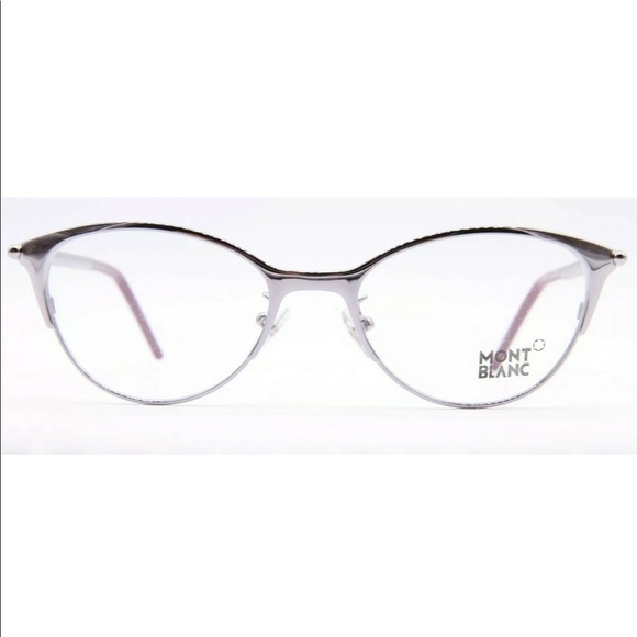 MONT BLANC MB 438 072 SILVER EYEGLASSES 52-18-135 - Picture 5 of 6